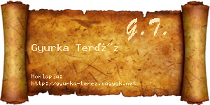 Gyurka Teréz névjegykártya